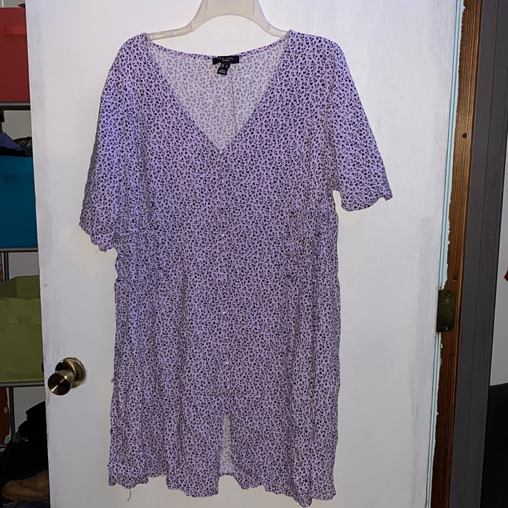 Cute Knee Length Button Up Dress